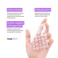 NuaSkin® Parches Auxiliares de Hidrocoloide para el Acné - 3 Pack (108 Parches Invisibles)